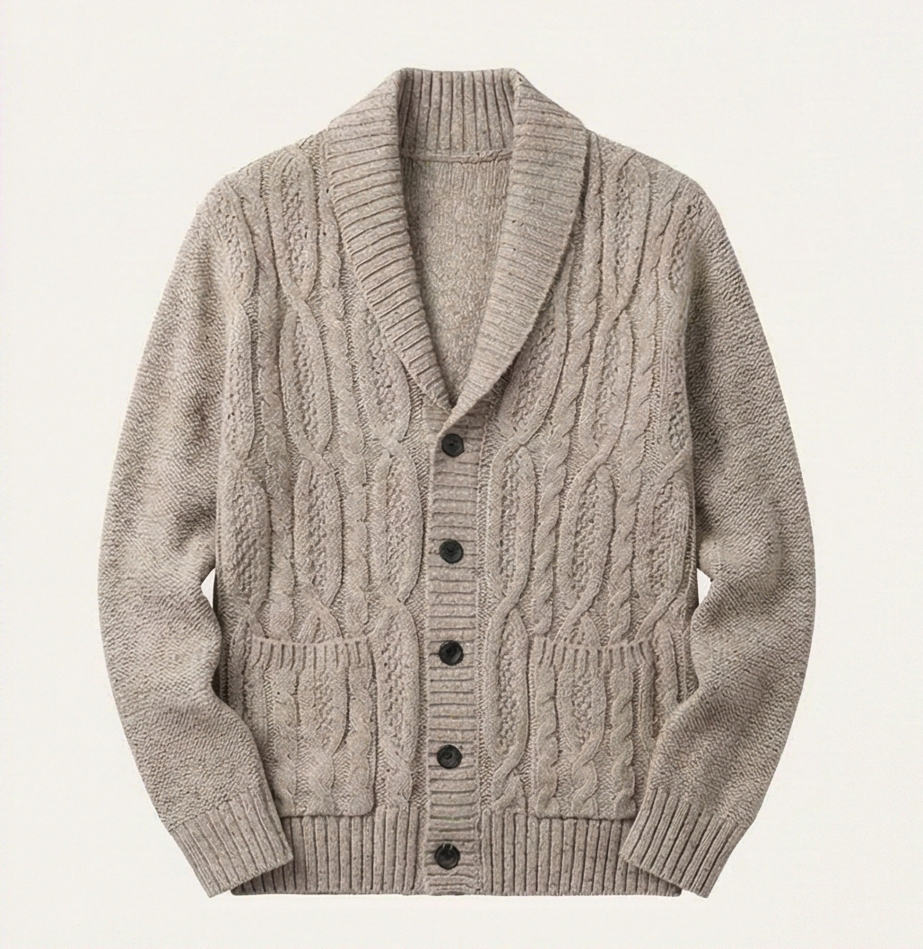 Heritage Knitted Cardigan - Beige