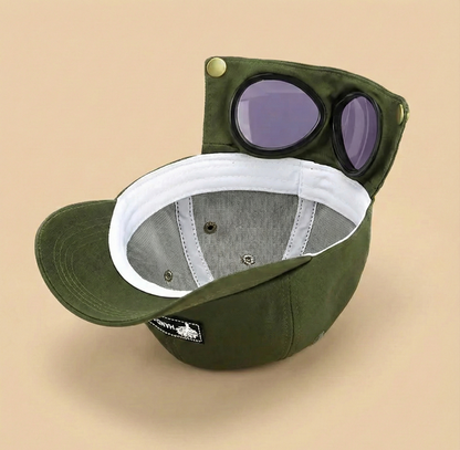 Alpine Goggle Cap - Olive Green