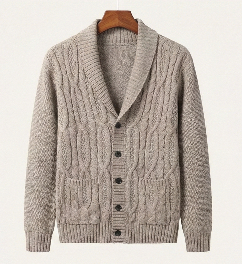 Heritage Knitted Cardigan - Beige