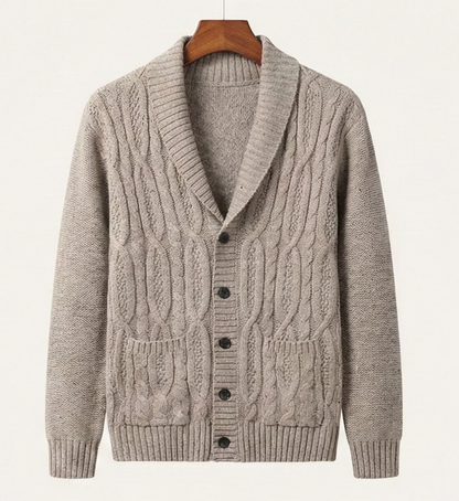 Heritage Knitted Cardigan - Beige