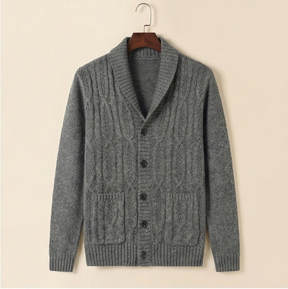 Heritage Knitted Cardigan - Dark Grey