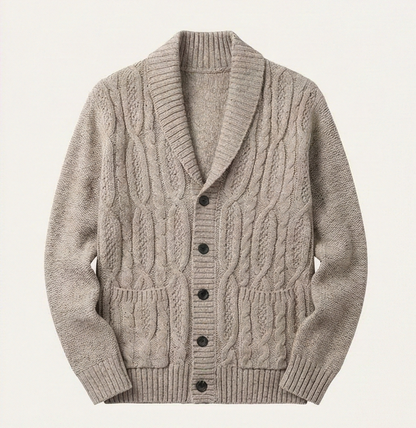 Heritage Knitted Cardigan - Beige