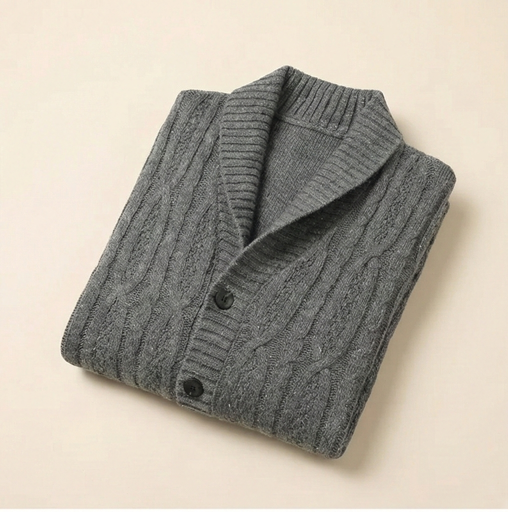 Heritage Knitted Cardigan - Dark Grey