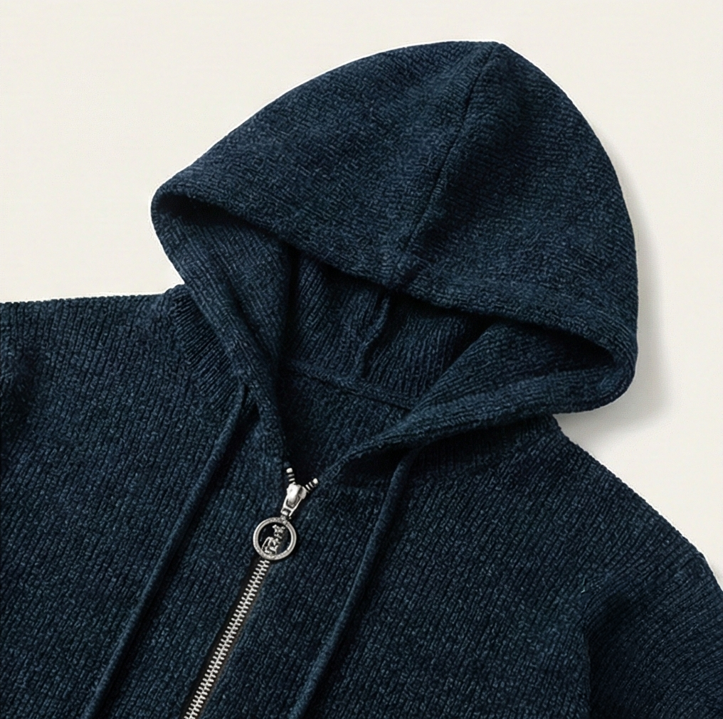 Heritage Zip Hoodie – Oxford Blue