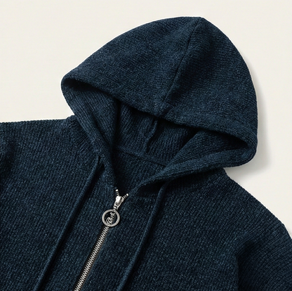 Heritage Zip Hoodie – Oxford Blue