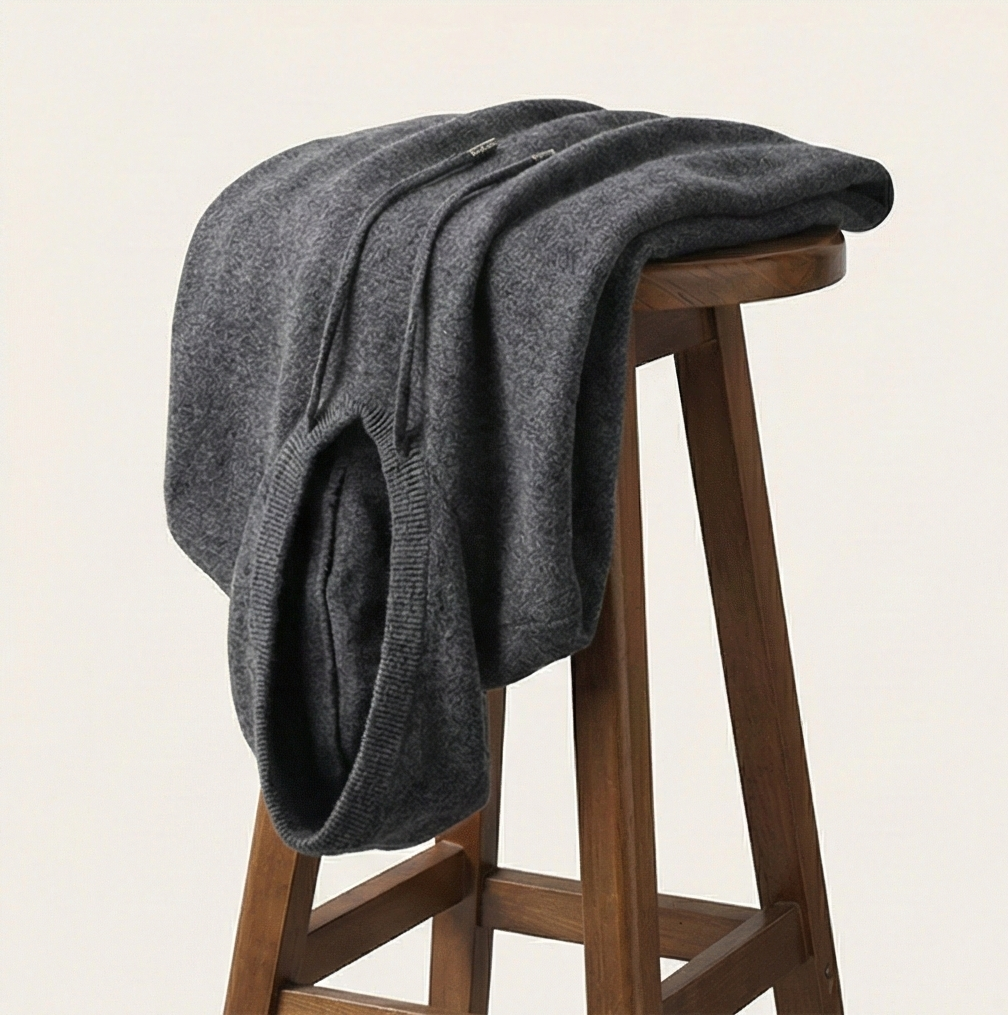 Gentry Cashmere-Inspired Hoodie - Dark Grey