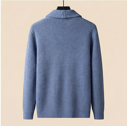 Heritage Buttoned Cardigan – Ice Blue