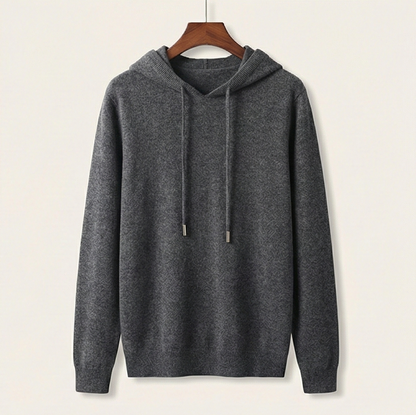 Gentry Cashmere-Inspired Hoodie - Dark Grey