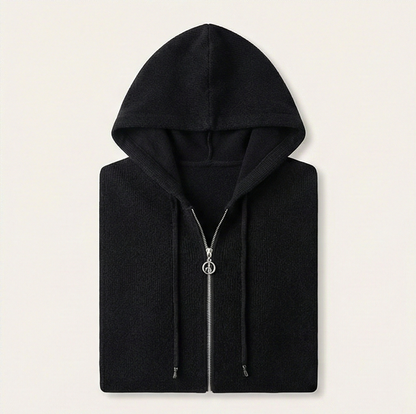 Heritage Zip Hoodie – Carbon Black