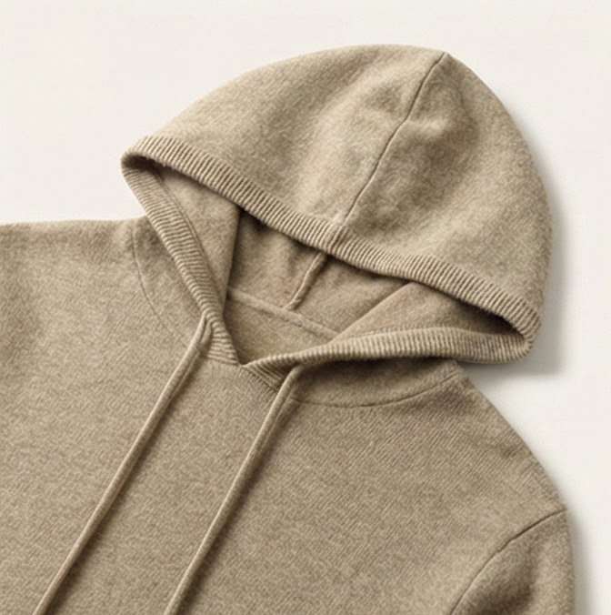 Gentry Cashmere-Inspired Hoodie - Beige