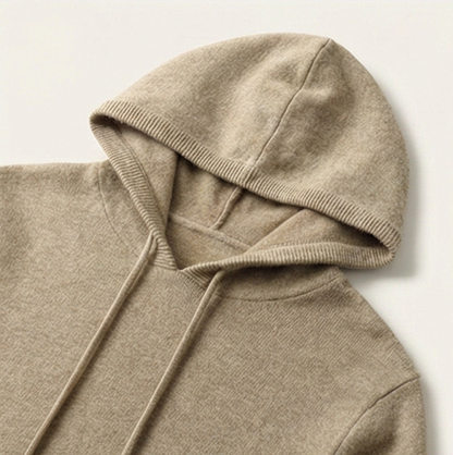 Gentry Cashmere-Inspired Hoodie - Beige