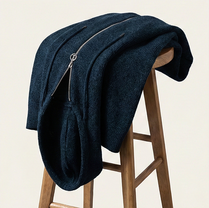 Heritage Zip Hoodie – Oxford Blue