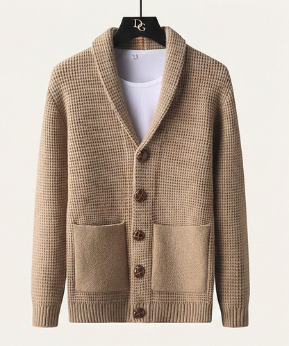 Heritage Buttoned Cardigan - Beige/Khaki
