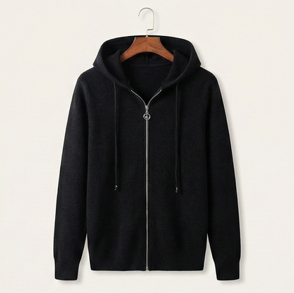 Heritage Zip Hoodie – Carbon Black