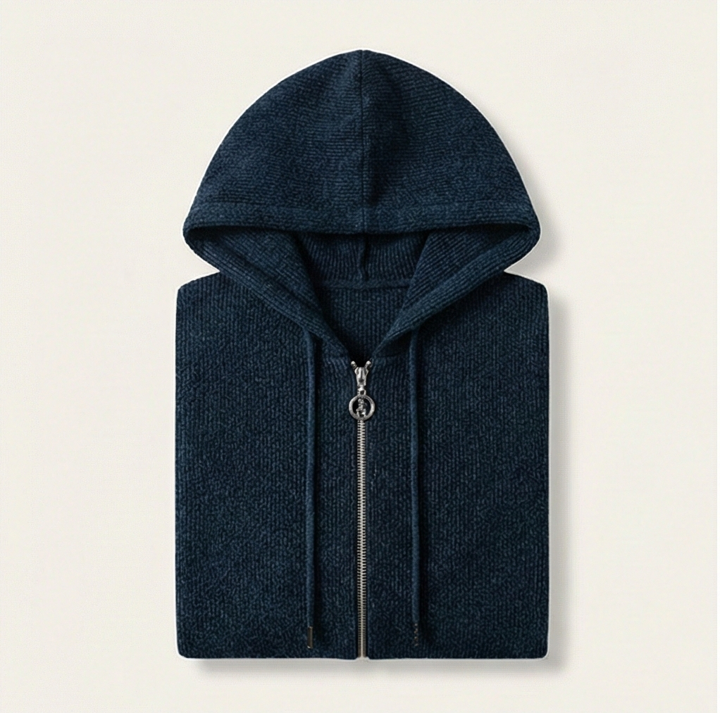 Heritage Zip Hoodie – Oxford Blue