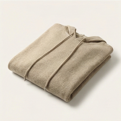 Gentry Cashmere-Inspired Hoodie - Beige