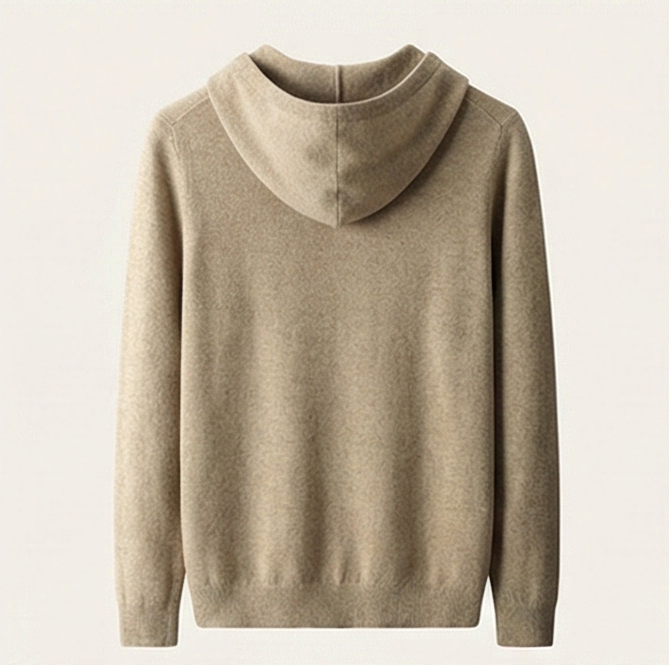 Gentry Cashmere-Inspired Hoodie - Beige