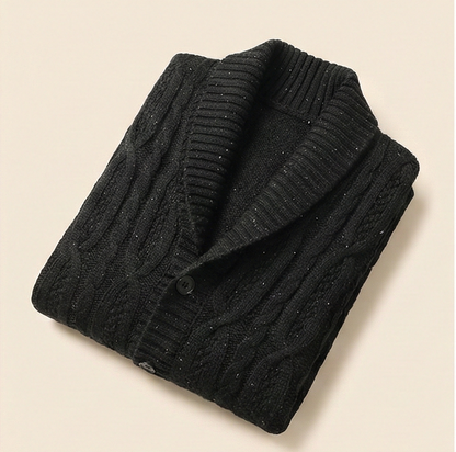 Heritage Knitted Cardigan - Black