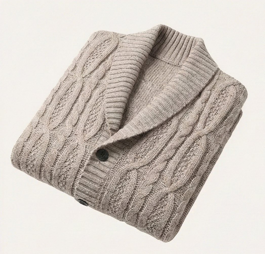 Heritage Knitted Cardigan - Beige